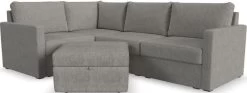 Flex By Flexsteel® 5-Piece Pebble Sectional With Storage Ottoman