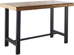 Steve Silver Co. Landon Natural Honey 60" Counter Table With Black Base