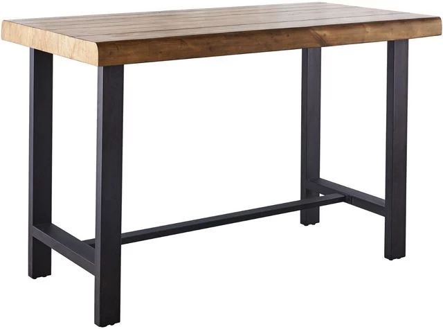 Steve Silver Co. Landon Natural Honey 60" Counter Table With Black Base 3 Steve Silver Co. Landon Natural Honey 60" Counter Table With Black Base