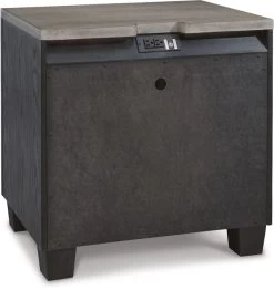 Signature Design By Ashley® Foyland Brushed Black/Dusty Grayish Brown Nightstand -Furniture Store ab4e9dcc d3e9 49ed a7ad f77ec6ca8963