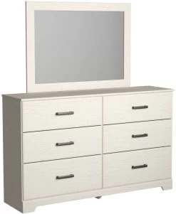 Signature Design By Ashley® Stelsie White Dresser And Mirror