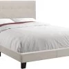 Monarch Specialties Bed, Full Size, Platform, Bedroom, Frame, Upholstered, Linen Look, Wood Legs, Beige, Black, Transitional 1 Monarch Specialties Bed, Full Size, Platform, Bedroom, Frame, Upholstered, Linen Look, Wood Legs, Beige, Black, Transitional -Furniture Store af76a8f6 c666 479e a6db 72ee057fac58