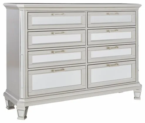 Signature Design By Ashley® Lindenfield Silver Dresser And Mirror 5 Signature Design By Ashley® Lindenfield Silver Dresser And Mirror - Image 3