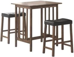 CoasterĀ® Oleander 3-Piece Nut Brown Counter Height Dining Set