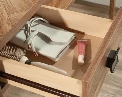 Sauder® Cannery Bridge® Light Brown/Sindoori Mango® Vanity With Mirror -Furniture Store b1513c70 a9c2 4bd5 944b d8d920363baa