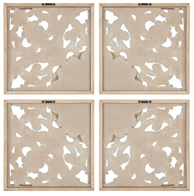 Olliix By Madison Park Arwen 4 Piece Medallion Wood Wall Decor Set 6 Olliix By Madison Park Arwen 4 Piece Medallion Wood Wall Decor Set - Image 4