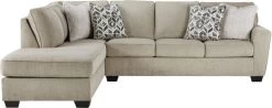 Signature Design By Ashley® Decelle 2-Piece Putty Right-Arm Facing Sectional With Chaise