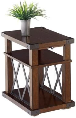 Progressive® Furniture Landmark Walnut Chairside Table