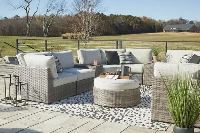 Signature Design By Ashley® Calworth Beige Outdoor Ottoman 6 Signature Design By Ashley® Calworth Beige Outdoor Ottoman - Image 4