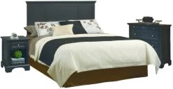 Homestyles® Bedford 3-Piece Black Queen Bedroom Set