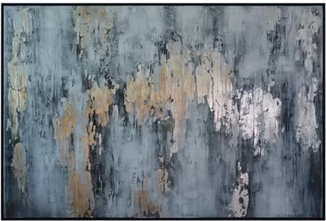 Crestview Collection Kyler Black/Blue/Yellow Wall Art 3 Crestview Collection Kyler Black/Blue/Yellow Wall Art