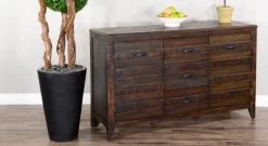 Sunny Designs™ Nassau Dark Roast Server -Furniture Store b54baae1 ad01 471d b949 2125d275bafe