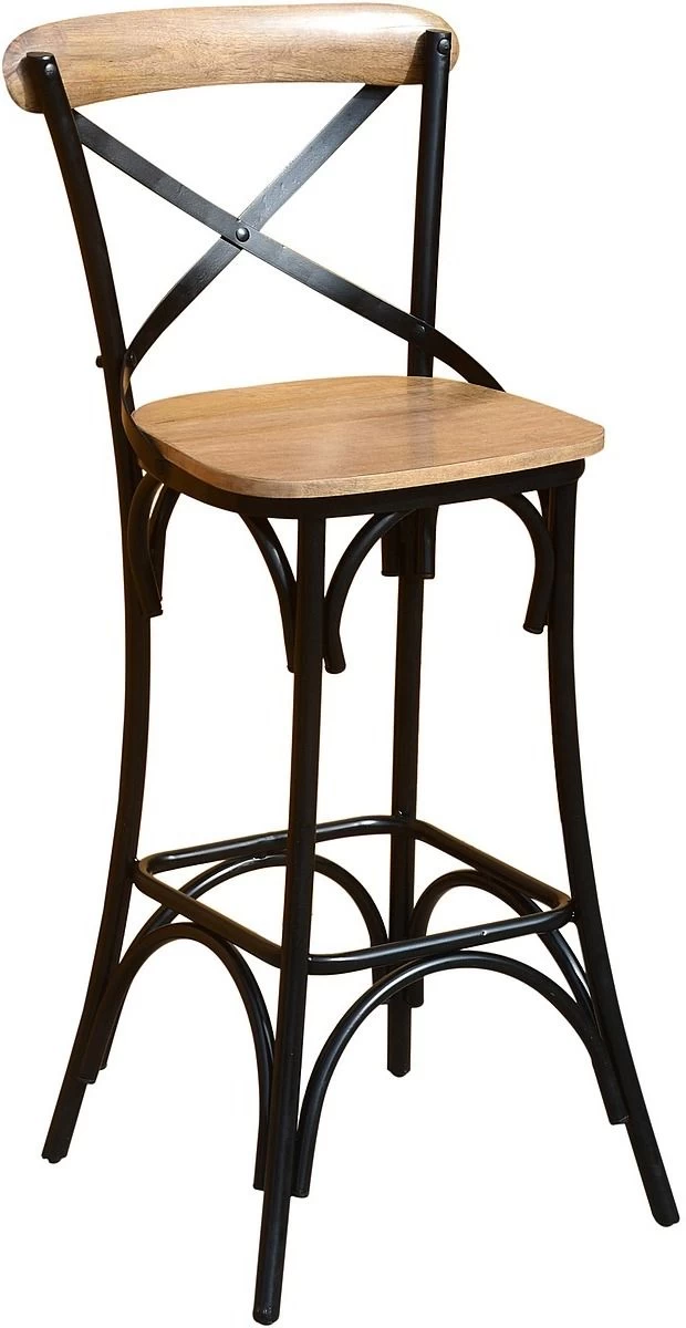 Crestview Collection Cedar Creek Brown & Black Bar Stool 3 Crestview Collection Cedar Creek Brown & Black Bar Stool
