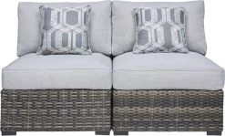 Signature Design By Ashley® Harbor Court 2-Piece Gray Armless Chairs