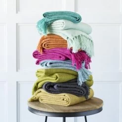 Surya Tilda Burnt Orange 59"x51" Throw Blanket -Furniture Store b972b8ae 1245 4e49 8a66 298cdc72e52e