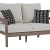 Signature Design By Ashley® Emmeline Brown Outdoor Loveseat With Cushion 2 Signature Design By Ashley® Emmeline Brown Outdoor Loveseat With Cushion -Furniture Store b9933896 4fc1 40c5 bc64 2f4c562cddcb