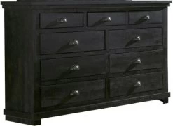 ProgressiveĀ® Furniture Willow Distressed Black Dresser