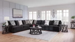 Signature Design By Ashley® Lavernett 4-Piece Charcoal Sectional -Furniture Store bc721702 5f03 45c2 b90d 3517656de7e4