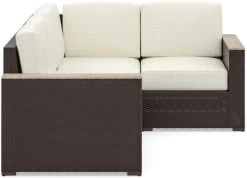 Homestyles® Palm Springs Brown Outdoor 4-Seat Sectional -Furniture Store bc8042c2 02d9 4976 9367 709eaac8c9db