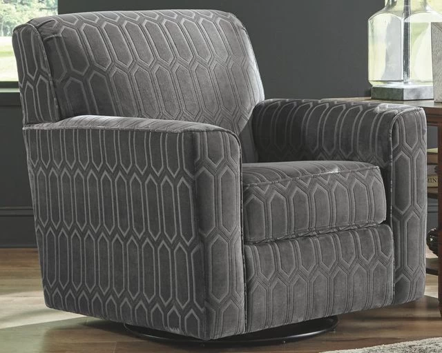 Signature Design By Ashley® Zarina Graphite Swivel Accent Chair 6 Signature Design By Ashley® Zarina Graphite Swivel Accent Chair - Image 4
