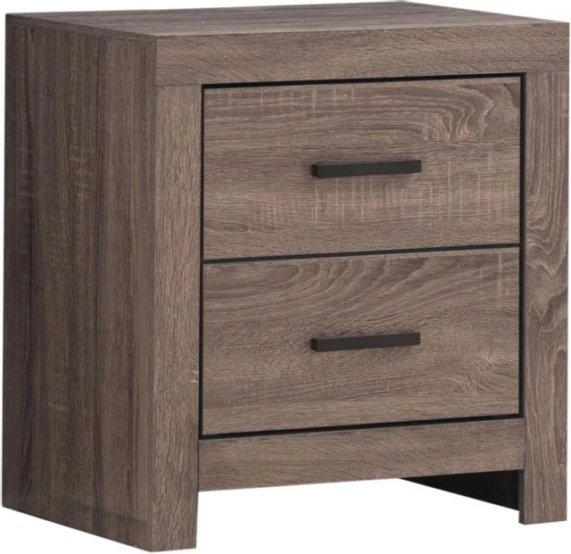 Coaster® Brantford Barrel Oak Nightstand 4 Coaster® Brantford Barrel Oak Nightstand - Image 2
