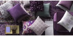 Surya Cotton Velvet Dark Purple 20"x20" Pillow Shell With Down Insert -Furniture Store bfdda4df 818b 4396 b41c 9cac1d61dee6