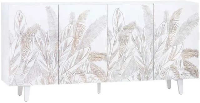 Crestview Collection Seaside White Sideboard 3 Crestview Collection Seaside White Sideboard