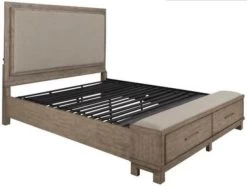 Liberty Canyon Road 3-Piece Burlap Linen/Burnished Beige Queen Bedroom Set