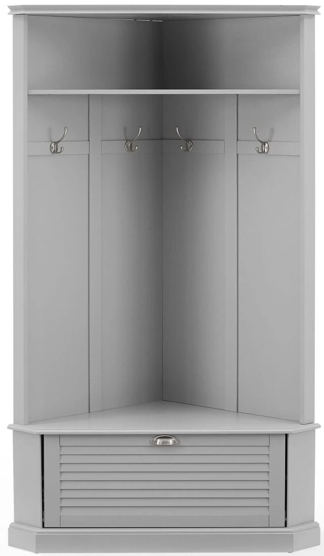 Crosley Furniture® Ellison Gray Corner Hall Tree 5 Crosley Furniture® Ellison Gray Corner Hall Tree - Image 3