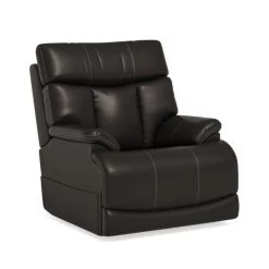 Flexsteel® Clive Black Triple Power Lift Recliner
