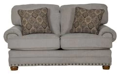 IAmerica Chenille Nailhead Trim Loveseat