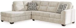 Signature Design By Ashley® Lonoke 2-Piece Parchment Right-Arm Facing Sectional With Chaise
