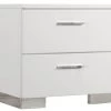 Coaster® Felicity Glossy White Nightstand -Furniture Store c336ce2d dba8 4701 bbf3 94762757d0fe