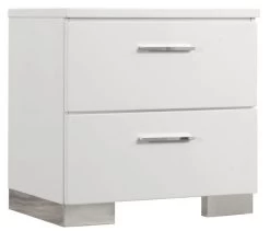 Coaster® Felicity Glossy White Nightstand