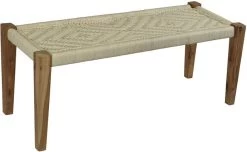 Crestview Collection Bengal Manor Jute Yarn Bench