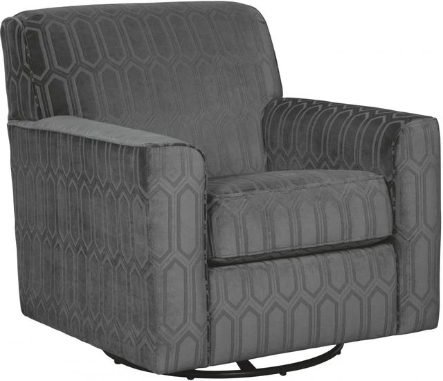 Signature Design By Ashley® Zarina Graphite Swivel Accent Chair 3 Signature Design By Ashley® Zarina Graphite Swivel Accent Chair