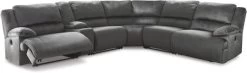 Signature Design By Ashley® Clonmel 6-Piece Charcoal Power Reclining Sectional