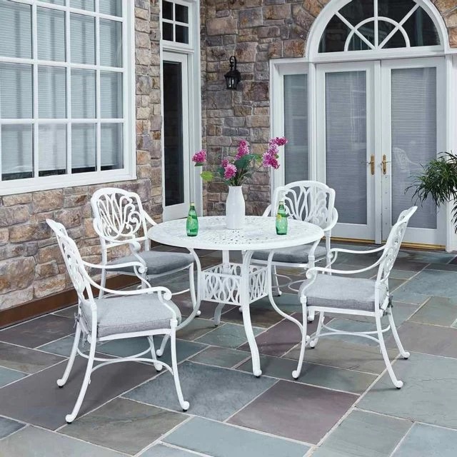Homestyles® Capri 5-Piece White Dining Set 4 Homestyles® Capri 5-Piece White Dining Set - Image 2