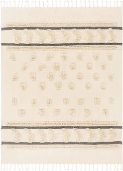 Surya Vasant Ivory 50"x60" Throw Blanket -Furniture Store c5679e06 81b7 4de8 ac52 2632e44e298c