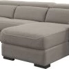 Signature Design By Ashley® Mabton 3-Piece Gray Left-Arm Facing Power Reclining Sectional
