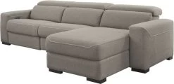 Signature Design By Ashley® Mabton 3-Piece Gray Left-Arm Facing Power Reclining Sectional