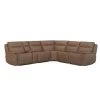 Kate Preston Home 6pc Butternut Leather Power Reclining Modular Sectional
