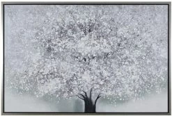 Crestview Collection Treetop Gray/White Wall Art