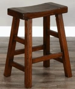Sunny Designs™ Vintage Mocha Saddle Stool