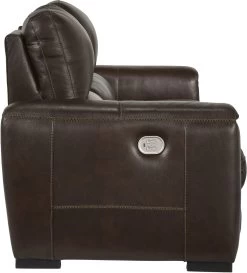Signature Design By Ashley® Alessandro Walnut Power Reclining Sofa -Furniture Store c98b0a5a 2b07 44d7 838d 1ea369c996f2