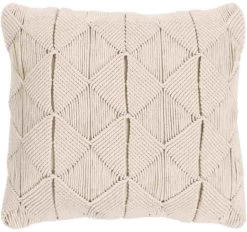 Surya Migramah Cream 22"x22" Pillow Shell