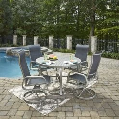 Homestyles® Captiva 5-Piece Gray Outdoor Dining Set -Furniture Store ce258033 9927 44ac bbf4 ca8c94f887af