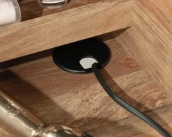 Sauder® Cannery Bridge® Light Brown/Sindoori Mango® Vanity With Mirror -Furniture Store ceda9fd6 742f 4847 8f1f 5b88156f23ec