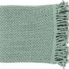 Surya Tibey Aqua 50"x70" Throw Blanket -Furniture Store cfe7136d 396f 45eb 8b54 1abb7bd9112b
