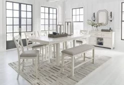 Signature Design By Ashley® Robbinsdale Antique White Counter Height Dining Extension Table 9 Signature Design By Ashley® Robbinsdale Antique White Counter Height Dining Extension Table -Furniture Store d0059055 333c 40ad a60d 1e87f9abb539